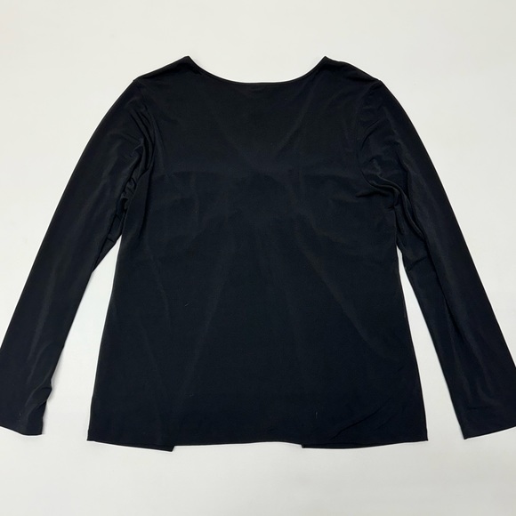 Venezia Women’s Long Sleeve V Neck Silver Gem Brooch Chest Blouse Size 14/16 - Picture 3 of 7